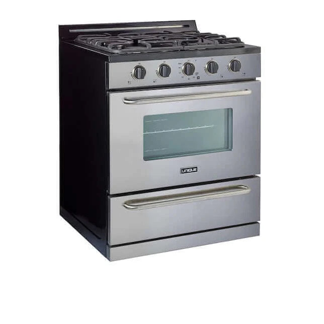 30” Stainless Steel Propane Range (Battery Ignition)