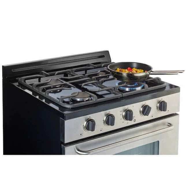 30” Stainless Steel Propane Range (Battery Ignition)