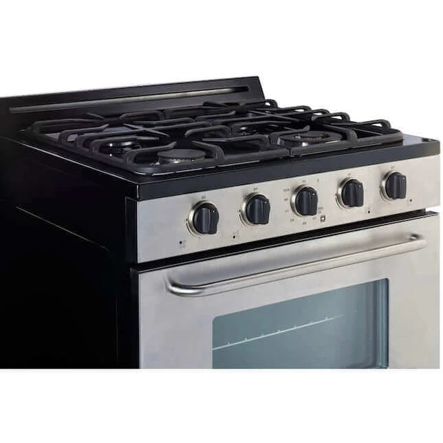 30” Stainless Steel Propane Range (Battery Ignition)
