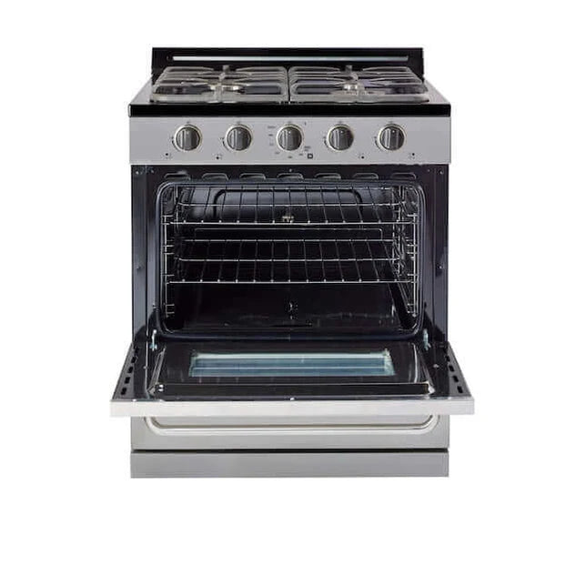 30” Stainless Steel Propane Range (Battery Ignition)