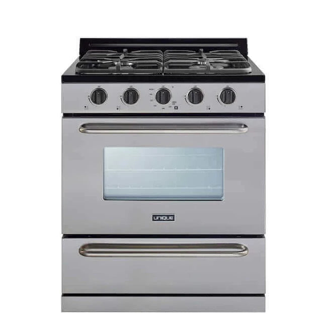 30” Stainless Steel Propane Range (Battery Ignition)