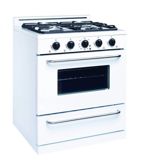 30” Stainless Steel Propane Range (Battery Ignition)