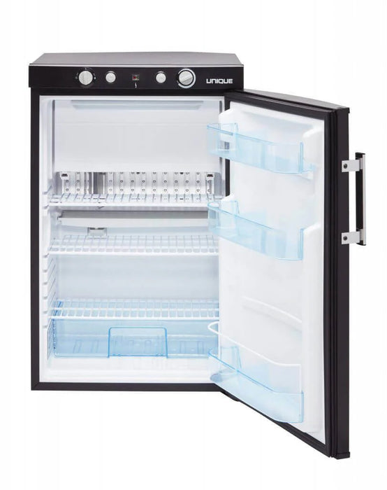 UNIQUE 3 CU/FT Propane Fridge with Freezer (LPG/110V/12V)
