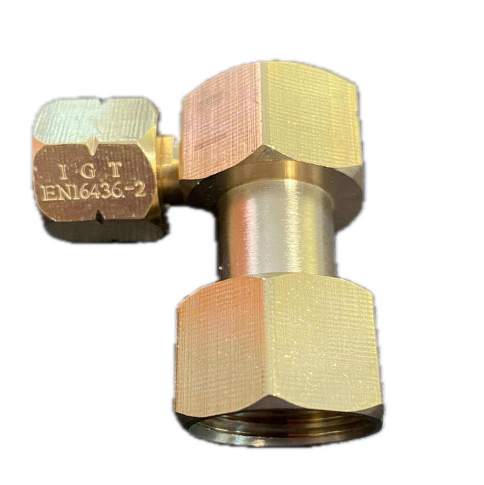 Cinderella® - G 1/4 LH - G 1/2 Brass 90º NPT - Female