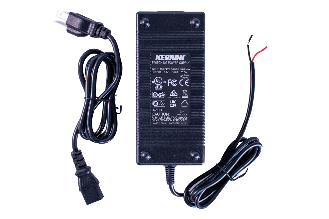 KEDRON®™ - Freedom 120vAC to 12vDC Power Adapter